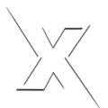 x logo white shadow